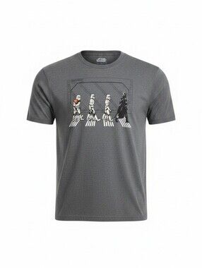 Star Wars Men's Graphic Tee with Stormtrooper Walking, Size Large. New